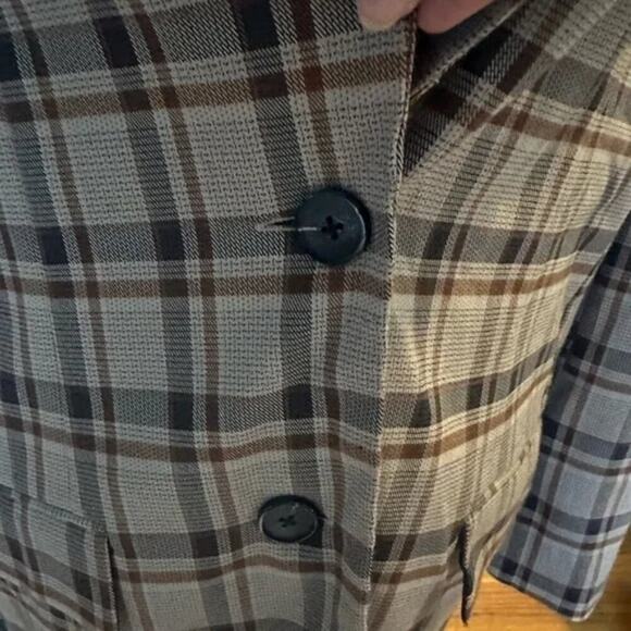 ASOS Design Plaid Brown Blazer – Women’s Small/Medium - Picture 8 of 13